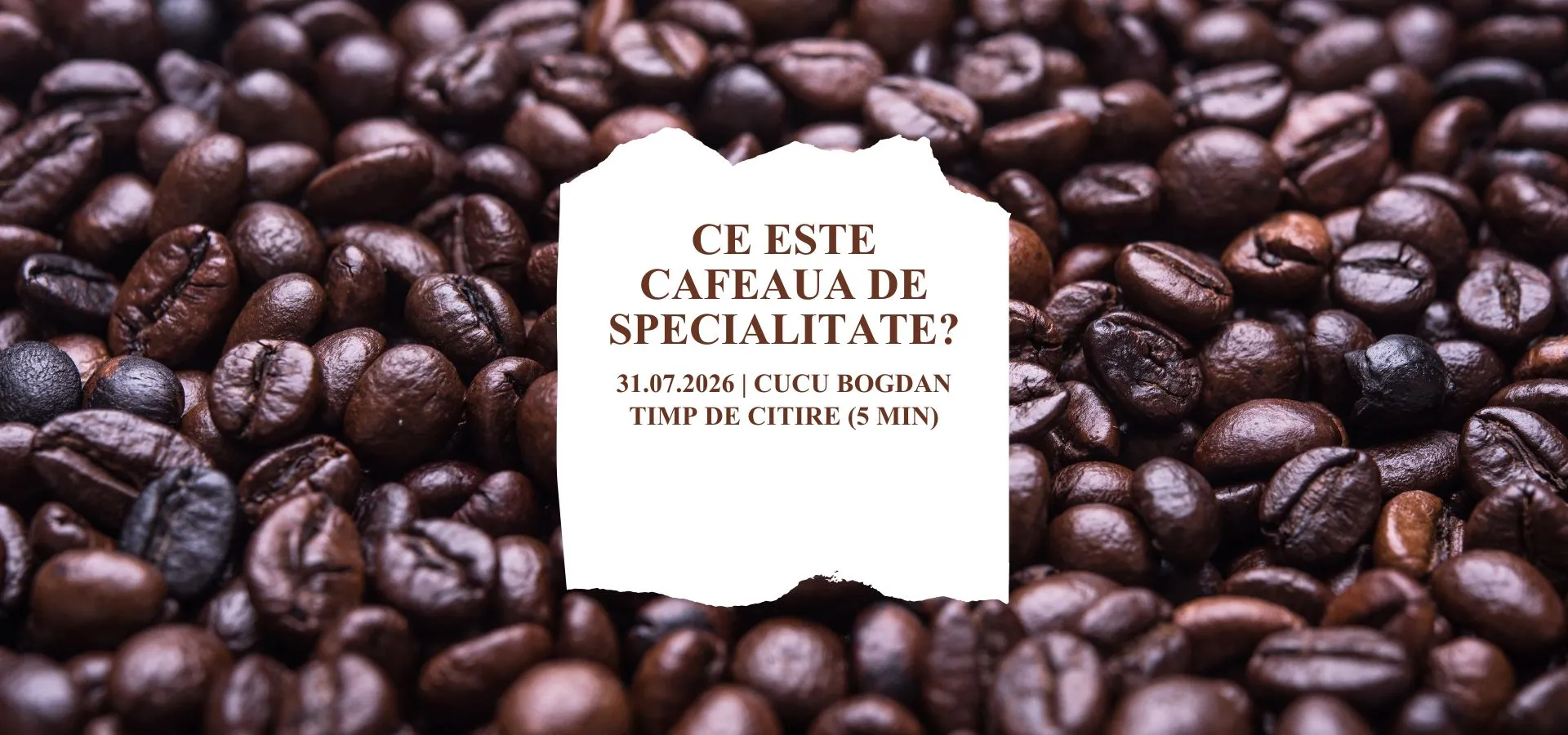 Ce este cafeaua de specialitate?